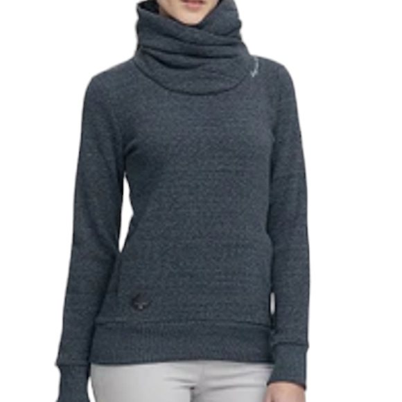 Ragwear Anabelka XL black faded pullover front pocket sweater - Picture 6 of 6